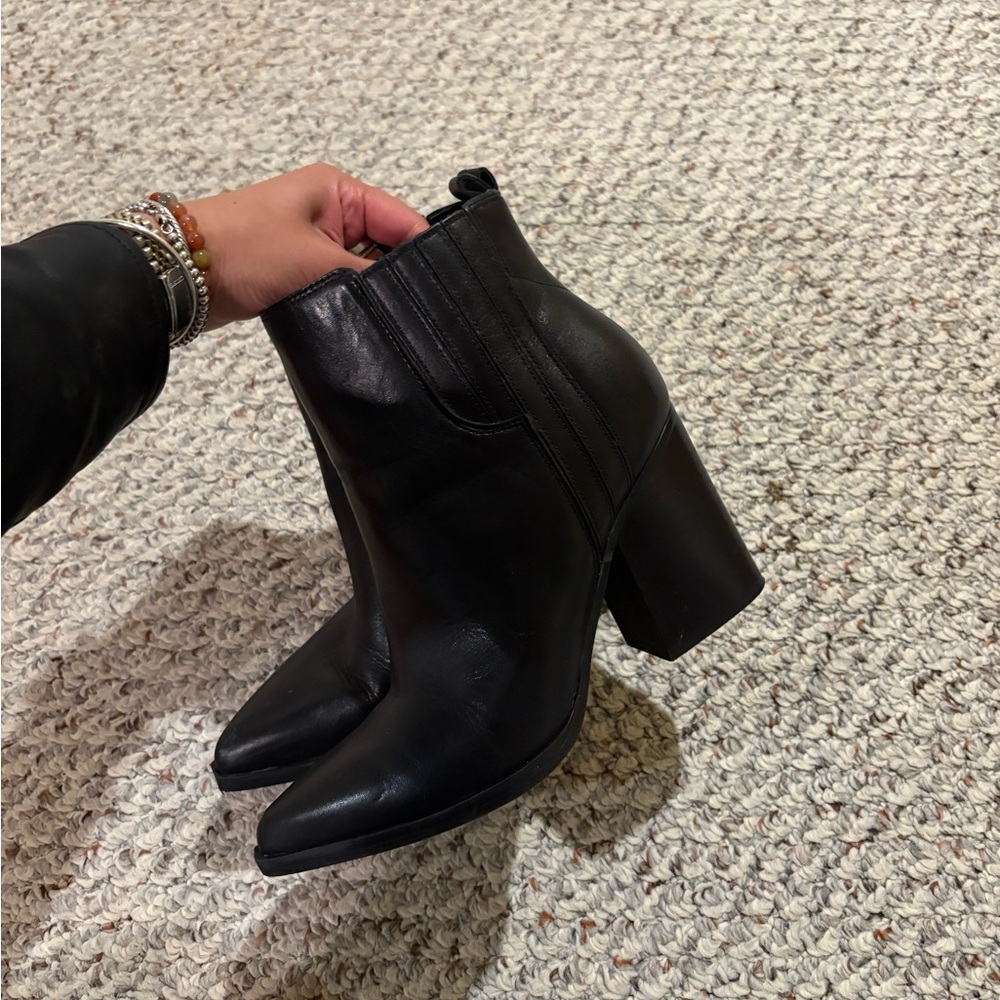 Marc Fisher Black Ankle Boots